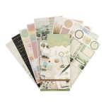 Matricás füzet scrapbookhoz, bullet journalhoz, 23x12cm, 20 lapos, kétféle változat (zöld és fekete)