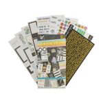 Matricás füzet scrapbookhoz, bullet journalhoz, 23x12cm, 20 lapos, kétféle változat (zöld és fekete)