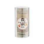 Öntapadós papírszalag, washi-tape, 6 x 2,5m, 6 db/csomag, 6 féle változat