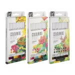 Színes ceruzakészlet 12 db-os, 3 féle változat (intenzív, pasztell és natúr színek)