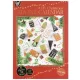 Adventi naptár készítő szett, 12 ív lappal, A/4, 250g, fólia dekorral
