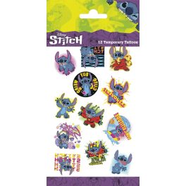 Stitch tetoválás matrica, 10x20cm