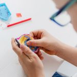 Stitch gyémántfestés szett 6 db formával, mágnesek és kulcstartó