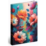 Realsystem határidőnapló, B/6, heti tervező, 2027, Fiestina floral 