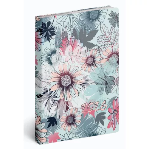 Realsystem határidőnapló, B/6, heti tervező, 2026, Fiestina floral 