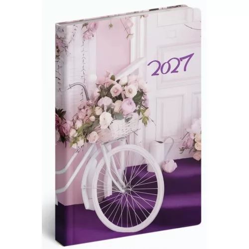 Realsystem határidőnapló, B/6, heti tervező, 2027, Fiestina Light bicikli