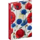 Realsystem mágnessel záródó agenda, határidőnapló, heti tervező, 11x16cm, 2027, Porcelain Flower