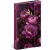 Realsystem mágnessel záródó agenda, határidőnapló, 13x21cm, heti tervező, 2026, Purple Flowers