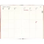 Realsystem mágnessel záródó agenda, határidőnapló, 13x21cm, heti tervező, 2026, Purple Flowers