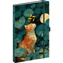   Realsystem design agenda, határidőnapló, 13x21cm, heti tervező, 2027, Cat