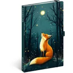 Realsystem Notique design keményfedeles notesz, napló 13x21cm, vonalas, Fox