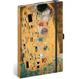  Realsystem Notique design keményfedeles notesz, napló 13x21cm, vonalas, Gustav Klimt