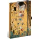 Realsystem Notique design keményfedeles notesz, napló 13x21cm, vonalas, Gustav Klimt