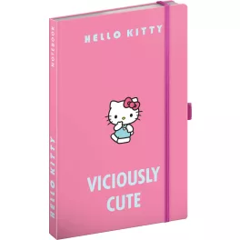   Realsystem Notique design keményfedeles notesz, napló 13x21cm, vonalas, Hello Kitty