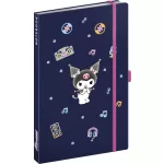 Realsystem Notique design keményfedeles notesz, napló 13x21cm, vonalas, Kuromi
