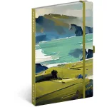 Realsystem Notique design keményfedeles notesz, napló 13x21cm, vonalas, Painting