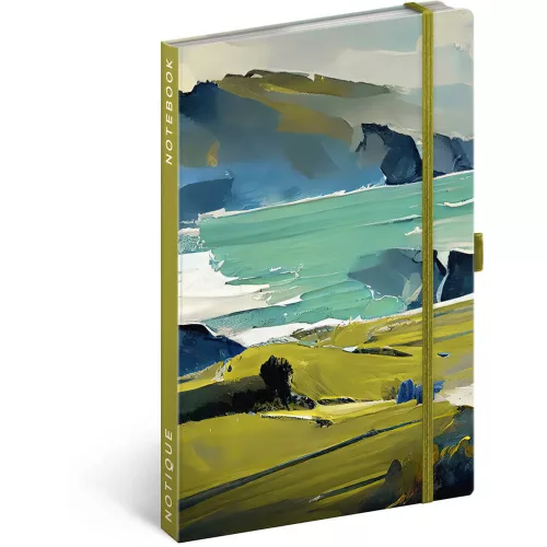 Realsystem Notique design keményfedeles notesz, napló 13x21cm, vonalas, Painting