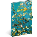 Realsystem Notique design keményfedeles notesz, napló 13x21cm, vonalas, Vincent van Gogh