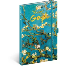   Realsystem Notique design keményfedeles notesz, napló 13x21cm, vonalas, Vincent van Gogh