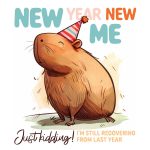 Falinaptár, lemeznaptár, 30x30 cm, 2026, Cheeky Capybaras