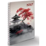 Realsystem határidőnapló, A/5, heti tervező, spirál, 2027, SP1 japán