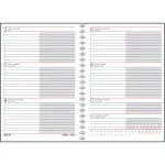 Realsystem határidőnapló, A/5, heti tervező, spirál, 2027, SP1 levelek