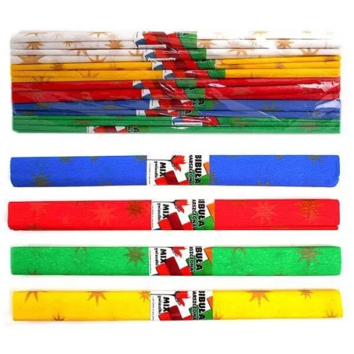 Krepp papír 50x200cm csillag