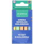 Táblakréta, színes (5 féle szín), 10 db-os