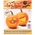 Halloween tökfaragáshoz sablonszett, 10 db/csomag, Arpex