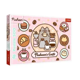   Pusheen cicás puzzle, 500 db-os, 48x34cm, Pusheen's Catfé