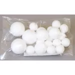 Hungarocell gömbök, többféle méret, kb. 20 db/csomag