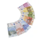 Játékpénz, EURO, apró és papírpénz, 2 db kivágható bankkártya