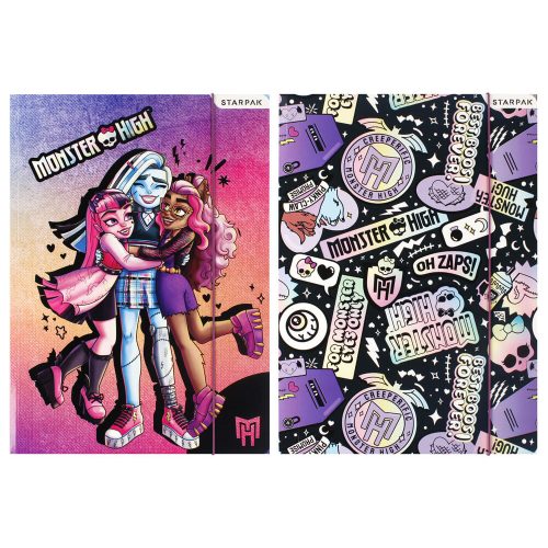 Monster High gumis mappa A/4, többféle minta