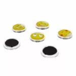 Smiley, emoji mágnes szett, 6 db-os, 33mm