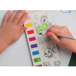 Sárkányos vízzel festő színező lapok (10 lap, 1 db ecset), 20x9cm, Starpak