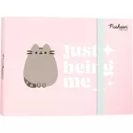Pusheen cicás spirál notesz kemény tartóban, 15x19cm, Majewski (661853)