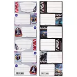 NASA füzetcímke, 6 db/ív, kétféle (536028)