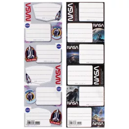 NASA füzetcímke, 6 db/ív, kétféle (536028)