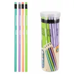 Grafitceruza radírral, HB, háromszög test, pasztell ceruzatest, feliratozható, többféle