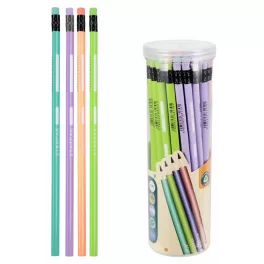   Grafitceruza radírral, HB, háromszög test, pasztell ceruzatest, feliratozható, többféle