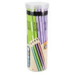 Grafitceruza radírral, HB, háromszög test, pasztell ceruzatest, feliratozható, többféle
