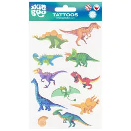   Tetoválás matrica szett, dinoszauruszok 10x17,5cm, Sticker Boo