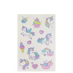 Tetoválás matrica szett, unikornisok 10x17,5cm, Sticker Boo