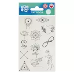 Tetoválás matrica szett, női minták 10x17,5cm, Sticker Boo