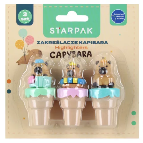 Kapibara szövegkiemelő, 3 színnel