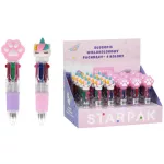 Mini többszínű toll, 4 színnel, 0,7mm, Starpak, kétféle változat (unikornis vagy mancsos)