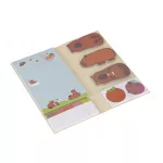 Kapibara öntapadós jegyzettömbök, 100x200mm-es tartóban