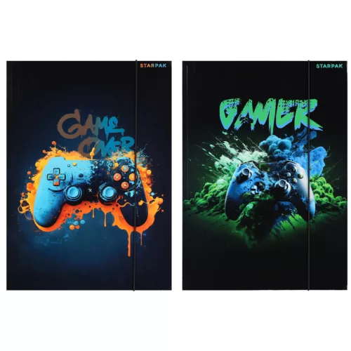 Gamer gumis mappa A/4, Starpak, kétféle (583293)