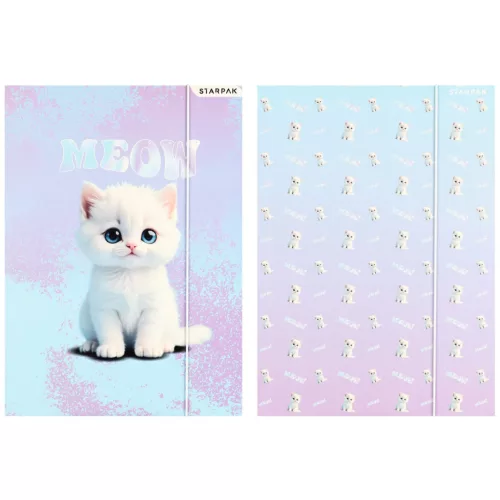 Cicás gumis mappa A/4, Starpak, Meow, kétféle (583297)