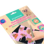 Kapibara képkarcolós matricakészlet, 5 lap/csomag